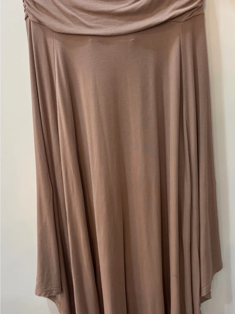 Flowing Midi Skirt in Taupe